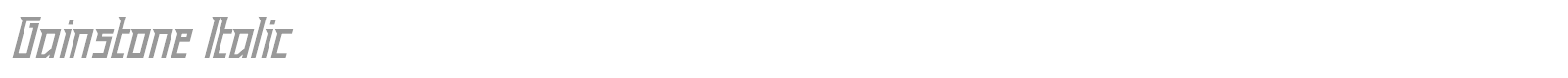 Gainstone font preview